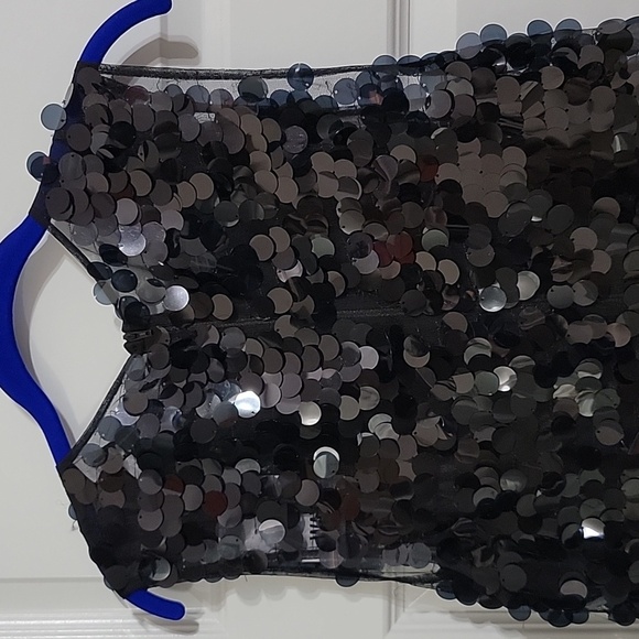 WAYF NWT BLACK DISC SEQUIN DRESS XL - Picture 11 of 15